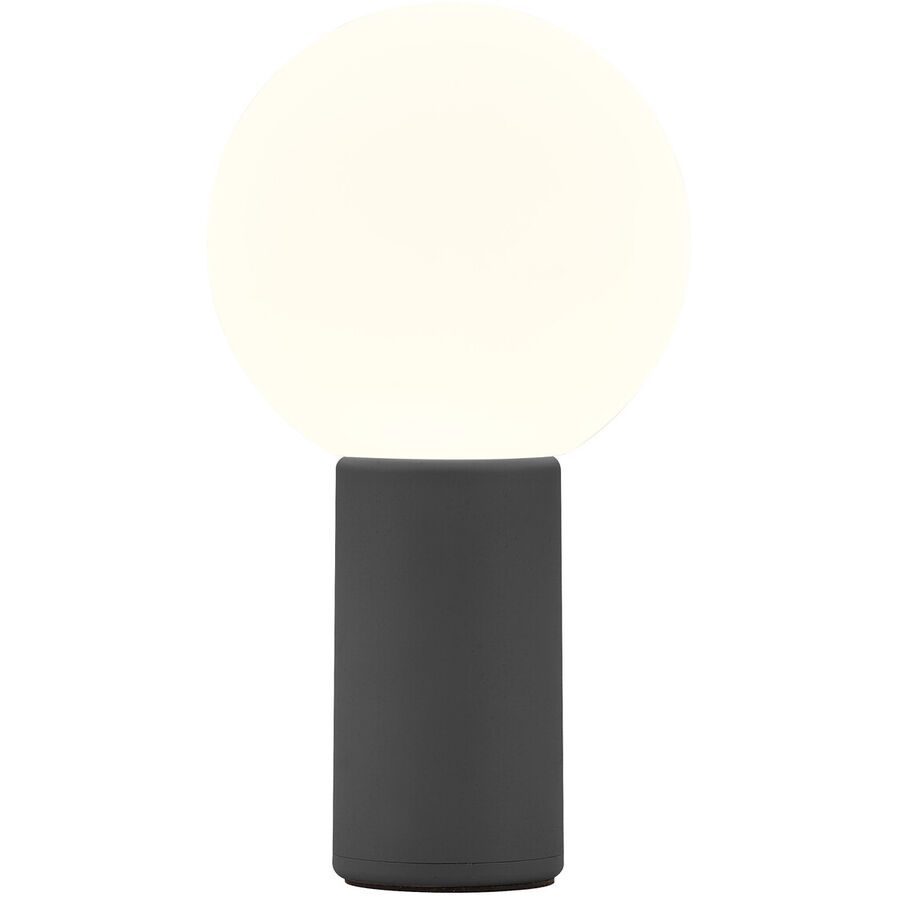 Tischlampe Tiny Schwarz Aluminium/Eisen 10 cm 18 cm - LED - Lichtfarbe: Warmweiss - Tischlampe- LED Energiesparlampe