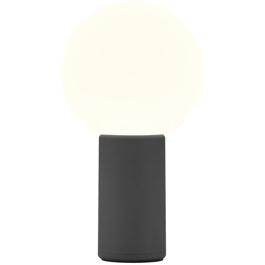 Tischlampe Tiny Schwarz Aluminium/Eisen 10 cm 18 cm - LED - Lichtfarbe: Warmweiss - Tischlampe- LED Energiesparlampe