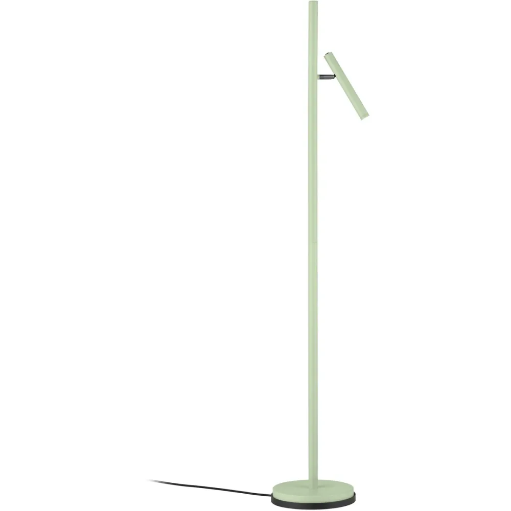 Stehlampe Streak-B Grün Aluminium/Eisen 134 cm - Farbe: mintgrün - LED - Lichtfarbe: Warmweiss - Stehlampe- LED Energiesparlampe