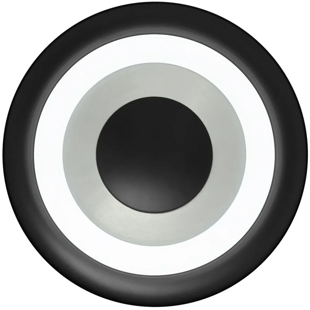 Deckenlampe Speaker Silber Aluminium/Eisen 40 cm - Farbe: Aluminium eloxiert - LED - Lichtfarbe: Extra warmweiss - Helles Neutralweiss - Deckenlampe-