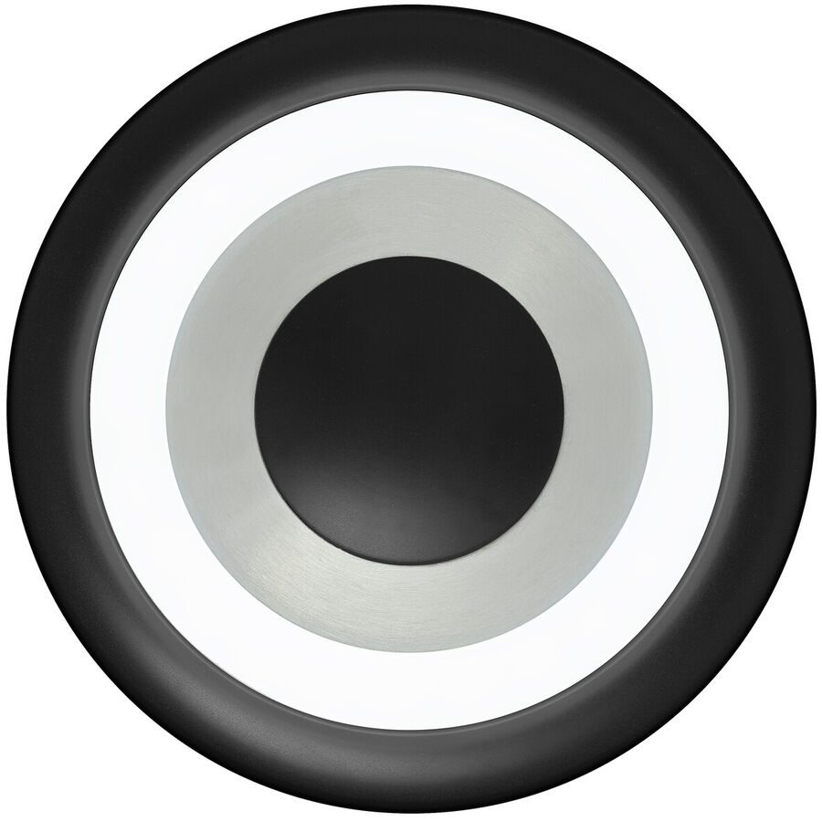 Deckenlampe Speaker Silber Aluminium/Eisen 40 cm - Farbe: Aluminium eloxiert - LED - Lichtfarbe: Extra warmweiss - Helles Neutralweiss - Deckenlampe-