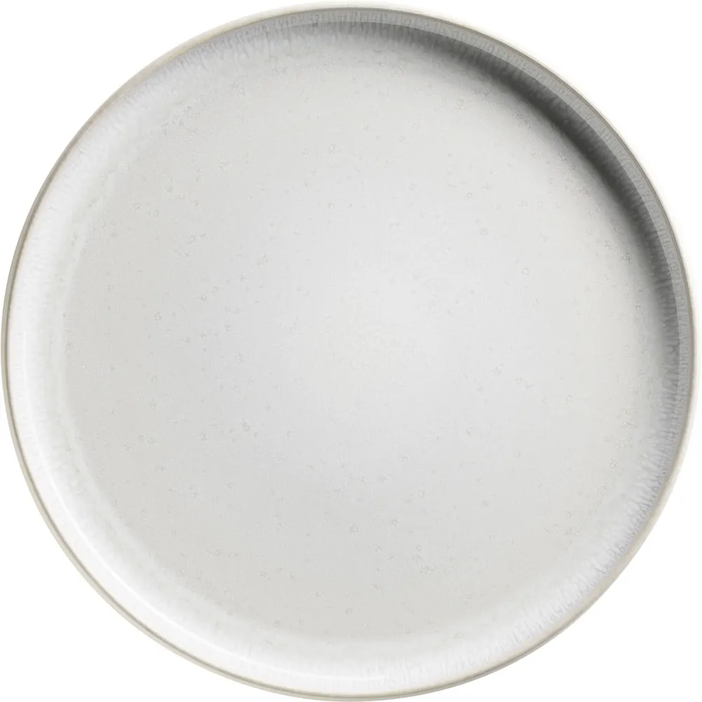 Teller-Set 4-teilig Weiss Steinzeug - Teller-Set