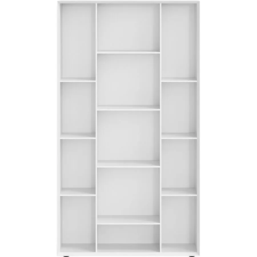Regal Sleek Weiss Holz 100 cm 180 cm 30 cm - Material: MDF - Regal