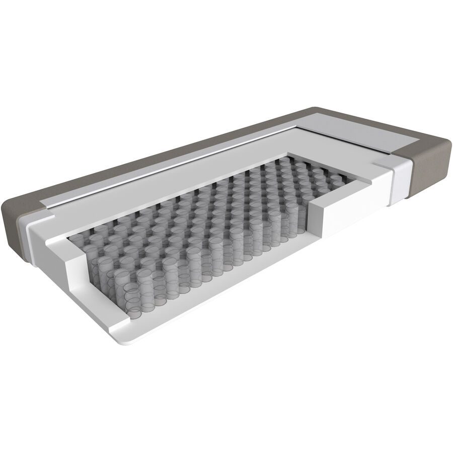 Matratze Circle Revo med 120x200 - Farbe: Weiss - Material: Schaumstoff - Matratze