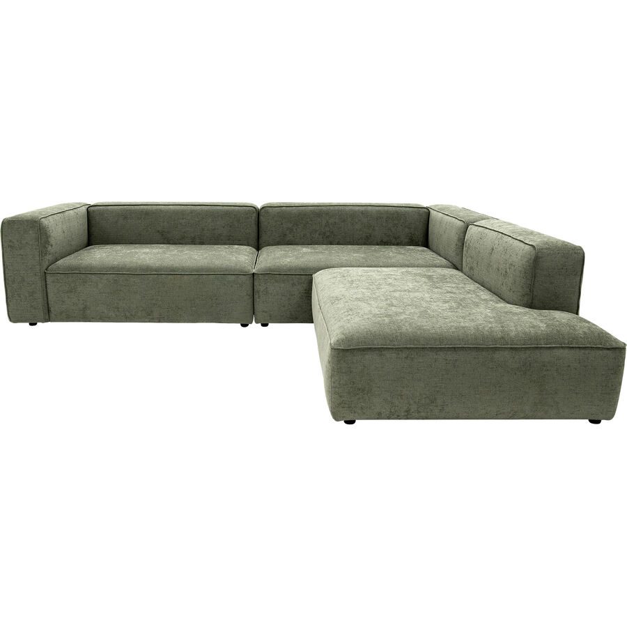 Sofa Hedda Grün Polyester 290 cm 255 cm - Sofa