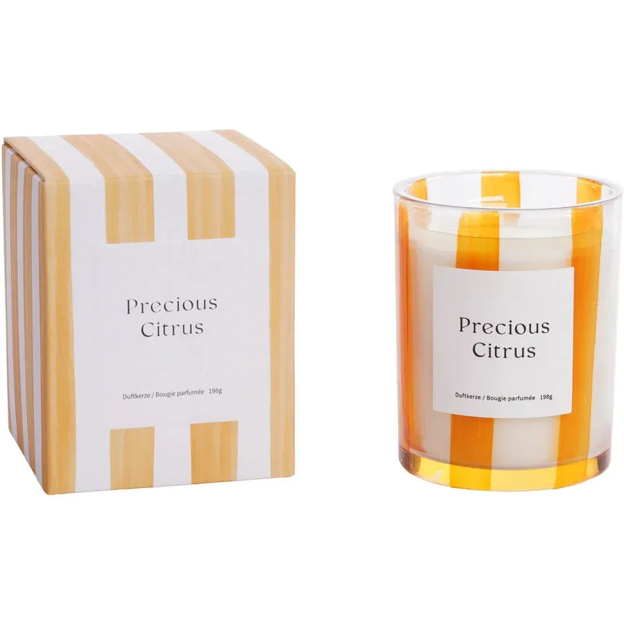 Duftkerze Milena Precious Citrus 198g gelb - Material: Glas