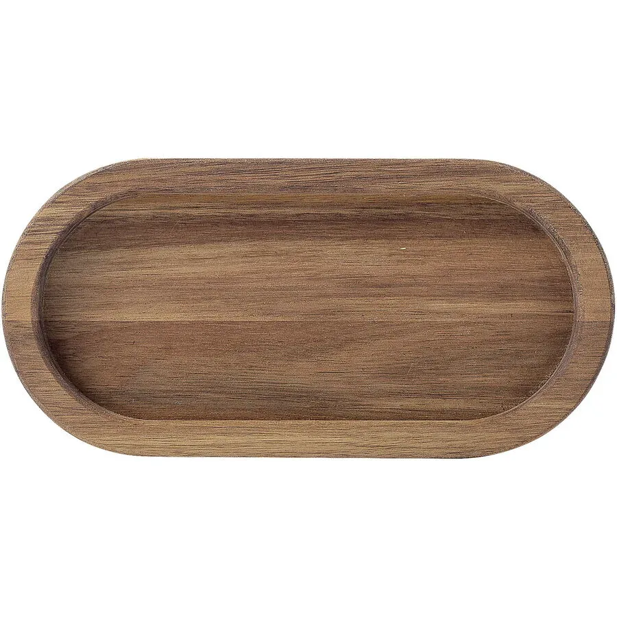 Tablett Ronda Braun Holz 24 cm 12 cm - Material: Akazie - Tablett