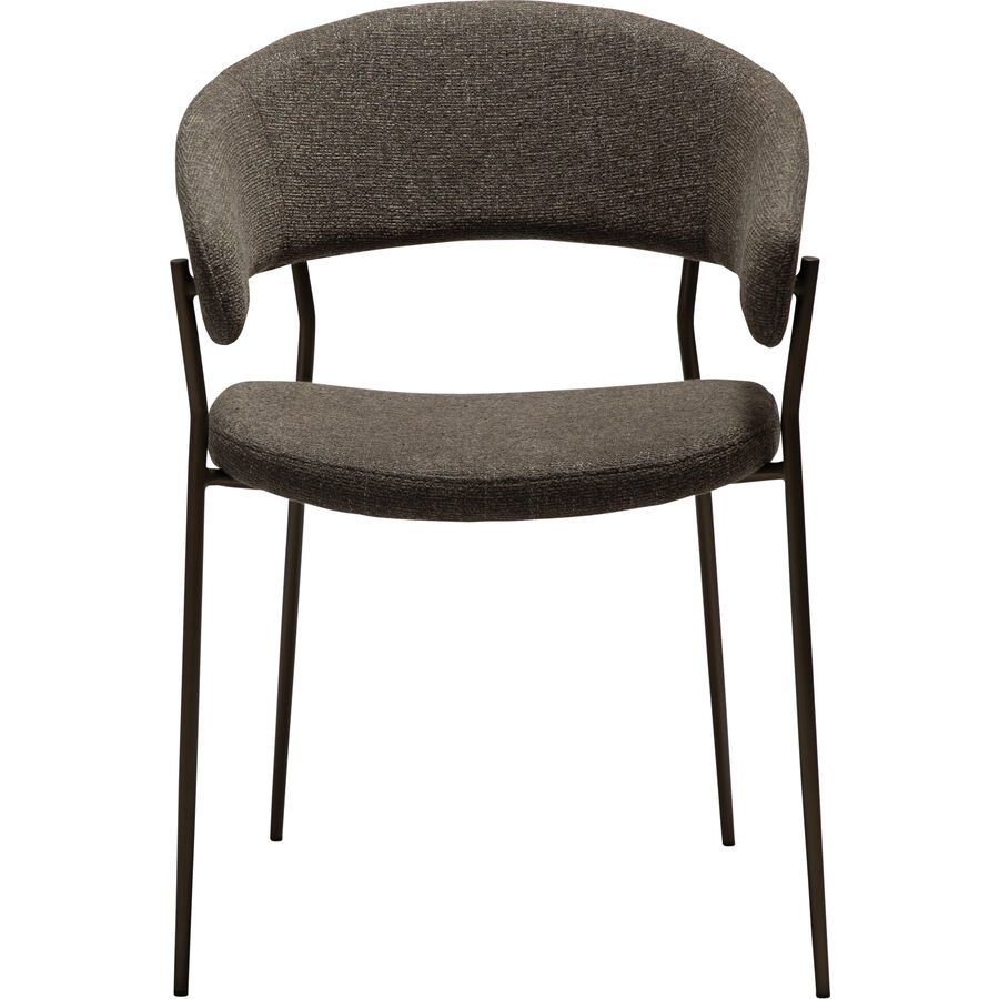 Armlehnstuhl 2er-Set Reboot Braun Polyester 57.5 cm - Farbe: Brown - Armlehnstuhl 2er-Set