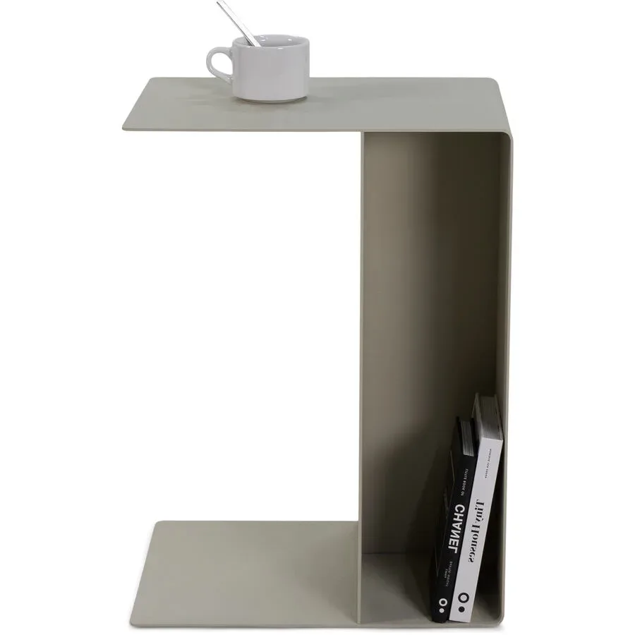 Spinder Design Beistelltisch Hesta Braun Stahl 30 cm - Farbe: sand - Beistelltisch