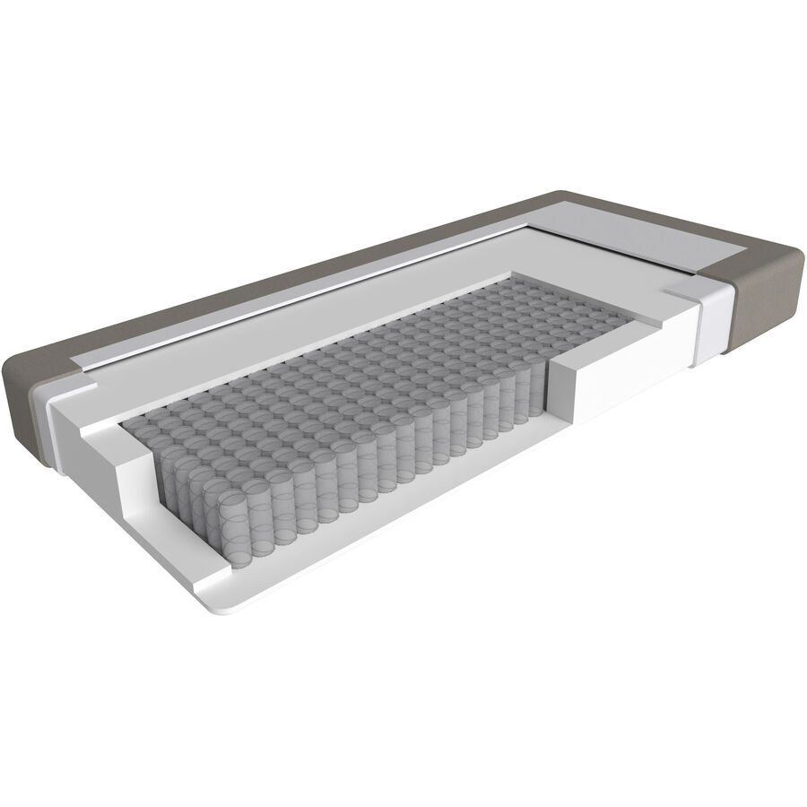 Matratze Circle Loop forte 100x200 - Farbe: Weiss - Material: Schaumstoff - Matratze