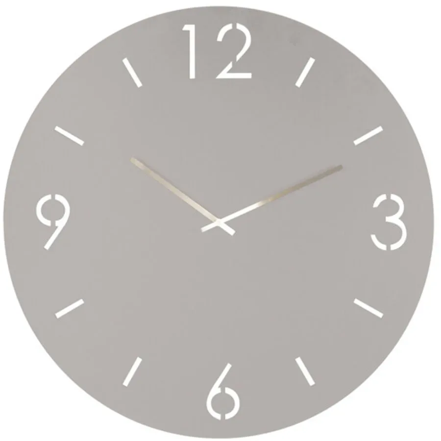 Spinder Design Uhr Hesta Braun Stahl 60 cm - Farbe: taupe - Uhr