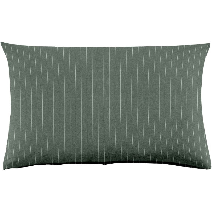 Kissenbezug Emma 50x70cm cilantro - Farbe: dunkelgrün - Material: 100% Baumwoll-Flanell, Heather Melange Optik - Kissenbezug