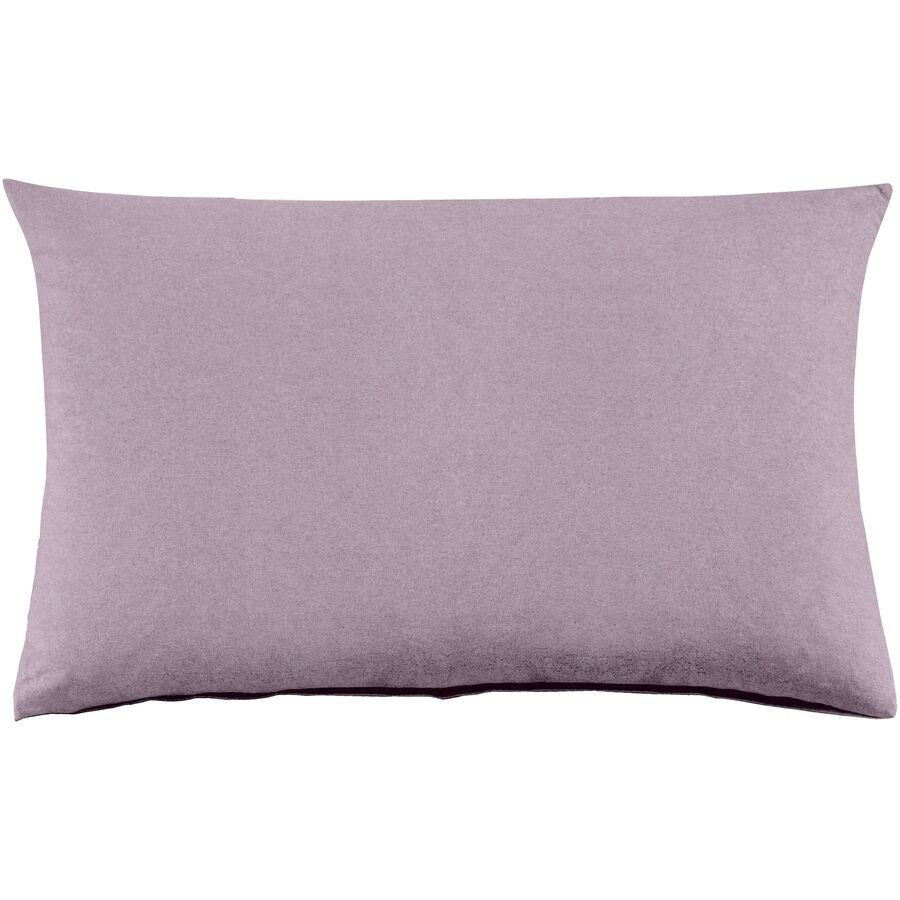 Kissenbezug Emma 65x100cm iris - Farbe: Rosa - Material: 100% Baumwoll-Flanell, Heather Melange Optik - Kissenbezug