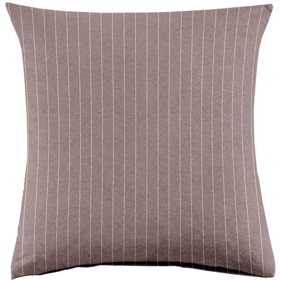 Kissenbezug Emma 65x65cm brown - Farbe: Braun - Material: 100% Baumwoll-Flanell, Heather Melange Optik - Kissenbezug