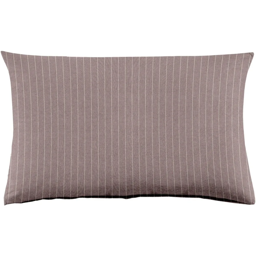 Kissenbezug Emma 65x100cm brown - Farbe: Braun - Material: 100% Baumwoll-Flanell, Heather Melange Optik - Kissenbezug