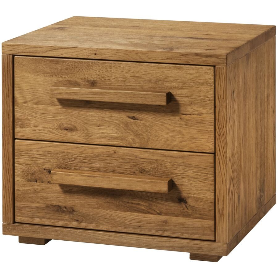 Nachttisch Oak-Line Wild Braun Holz 42 cm - Farbe: Wildeiche - Material: HSS - Nachttisch