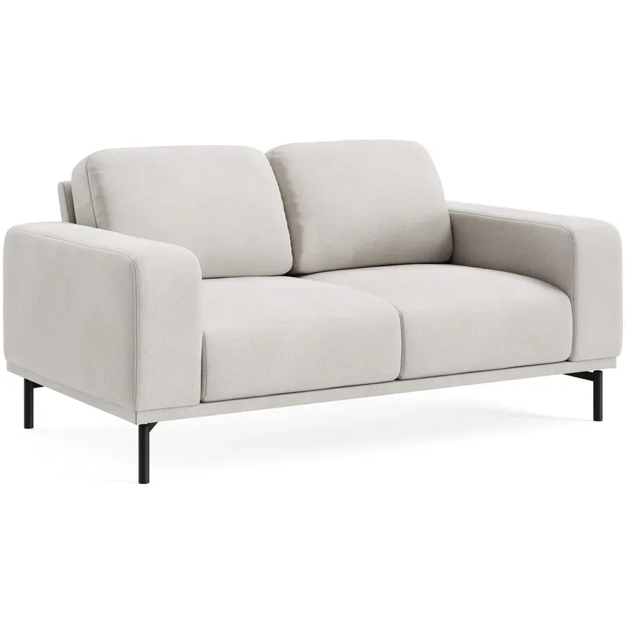 Sofa Maja Weiss Stoff 171 cm 99 cm - Farbe: YAGER - 2 white - Möbel Konfigurator: Traummöbel individuell zusammenstellen - Sofa