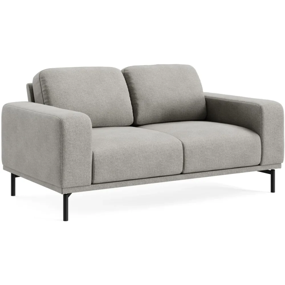 Sofa Maja Grau Stoff 171 cm 99 cm - Farbe: YAGER - 3 grey - Möbel Konfigurator: Traummöbel individuell zusammenstellen - Sofa