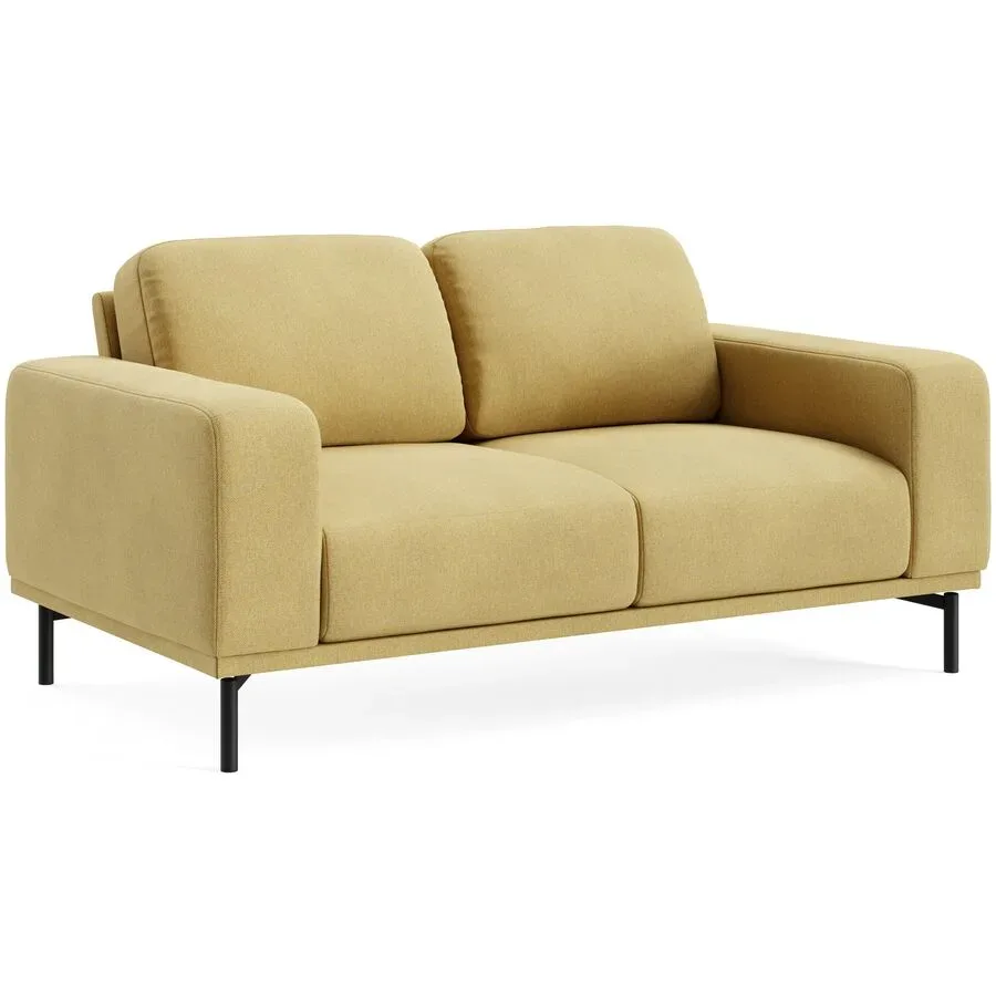 Sofa Maja Gelb Stoff 171 cm 99 cm - Farbe: YAGER - 21 mustard - Möbel Konfigurator: Traummöbel individuell zusammenstellen - Sofa