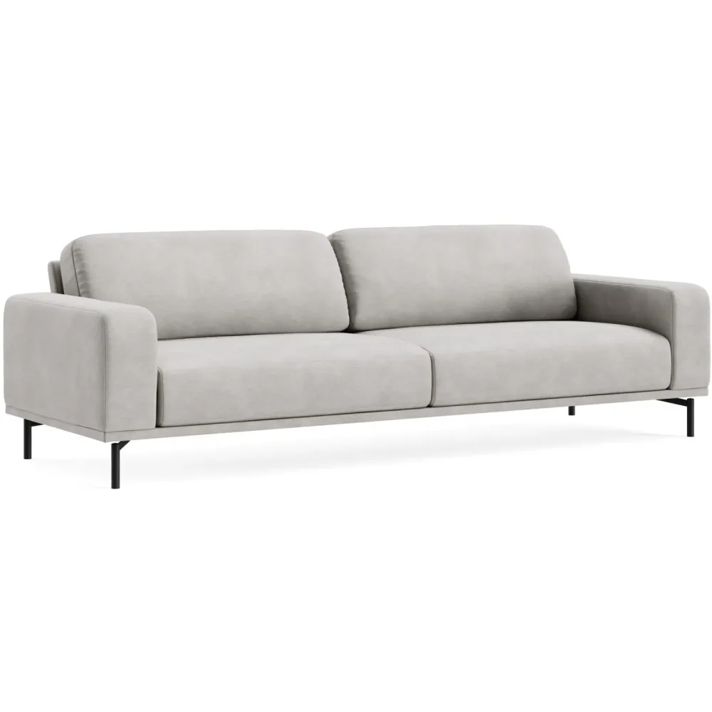 Sofa Maja Grau Stoff 237 cm 99 cm - Farbe: MOVIE - 3/3 warm grey - Möbel Konfigurator: Traummöbel individuell zusammenstellen - Sofa