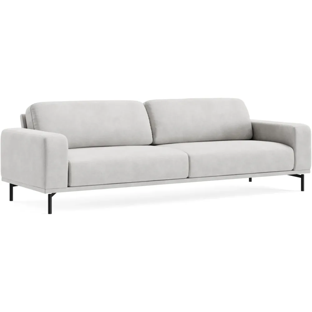 Sofa Maja Beige Stoff 237 cm 99 cm - Farbe: MOVIE - 14 latte - Möbel Konfigurator: Traummöbel individuell zusammenstellen - Sofa