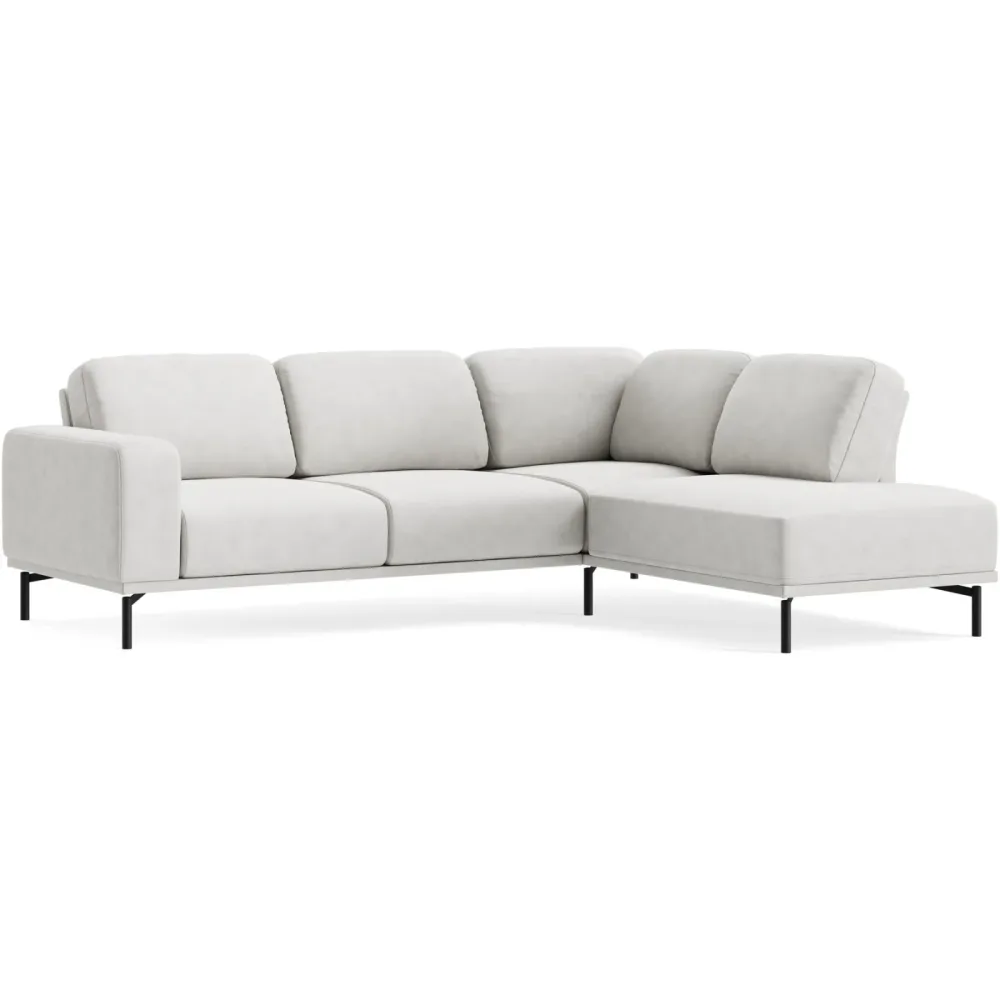 Ecksofa Maja Beige Stoff 249 cm 207 cm - Farbe: BROOKLYN - 4 sand - Möbel Konfigurator: Traummöbel individuell zusammenstellen - Ecksofa