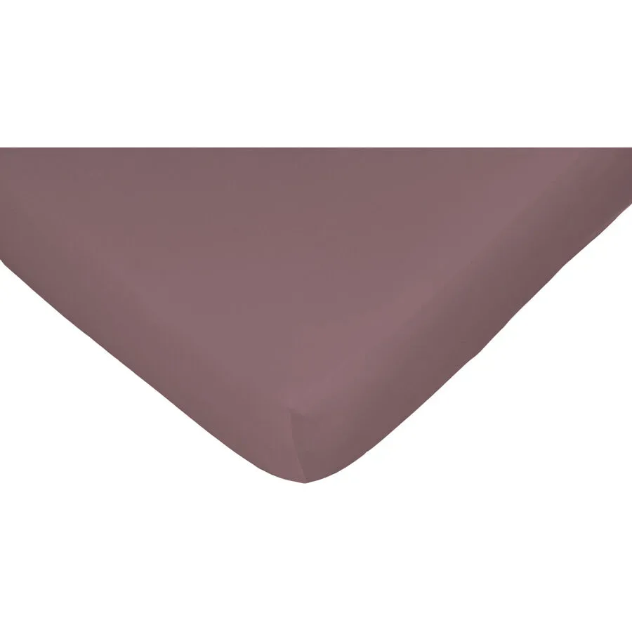 Nobilium Fixleintuch Nela mauve 090 x 200cm - Material: 95% Baumwolle 5% Elasthan - Fixleintuch