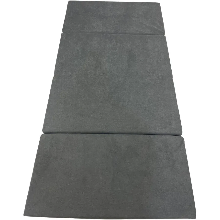 Kofferliege Teo grau 100x200 cm - Matratze