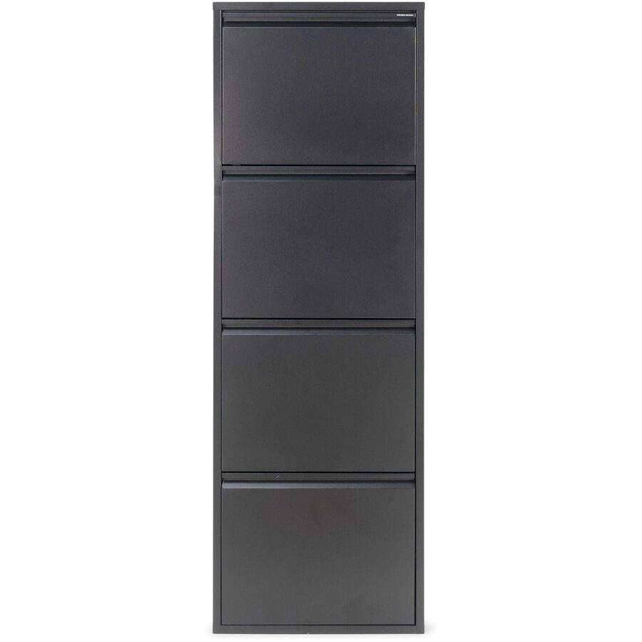 Spinder Design Schuhschrank Hesta Schwarz Stahl 50 cm 150 cm - Schuhschrank