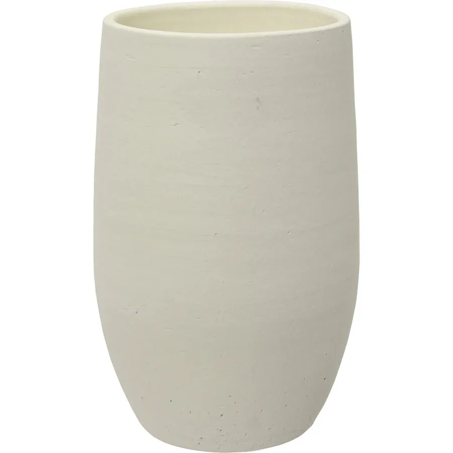 Vase Ida H40cm weiss - Material: Terracotta