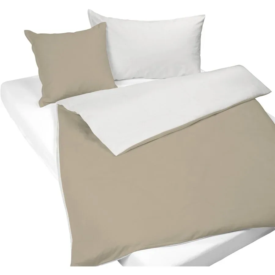 Nobilium Kissenbezug Mia ivory/taupe 65 x 65cm - Kissenbezug