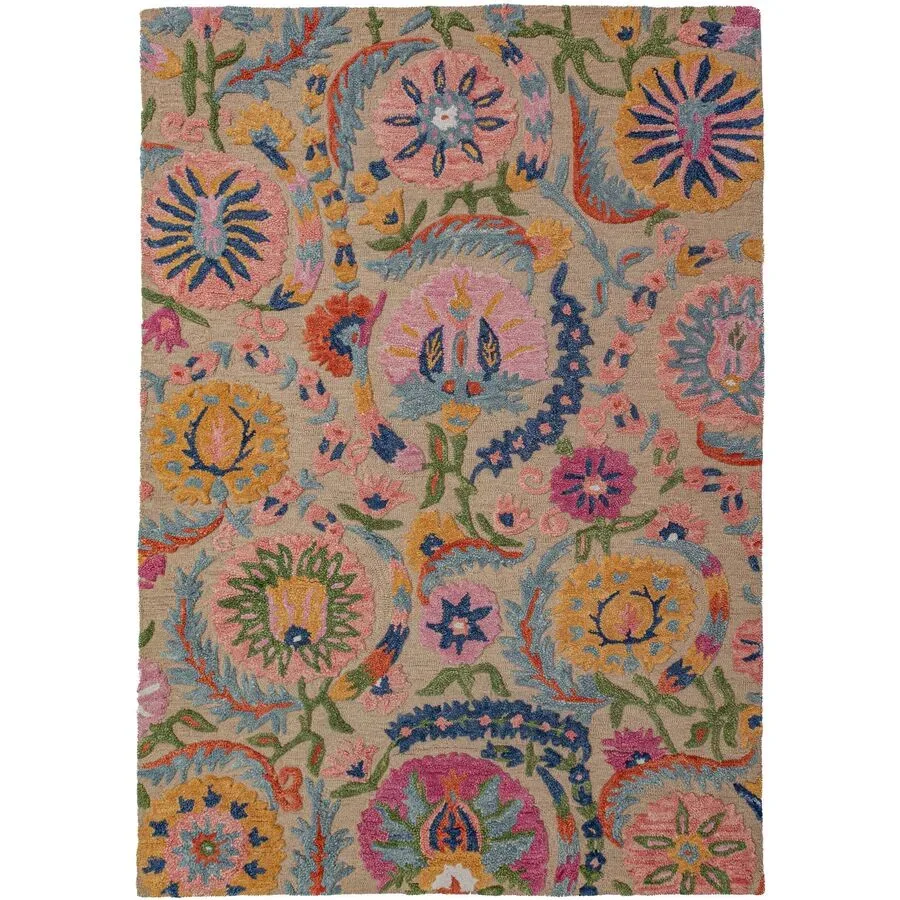 Teppich Amelor Mehrfarbig Wolle B 160 T 230 cm - Material: 100% WOLLE