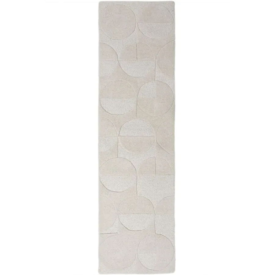 Teppich Gabby Beige Wolle B 60 T 230 cm - Farbe: Natur - Material: 100% WOLLE