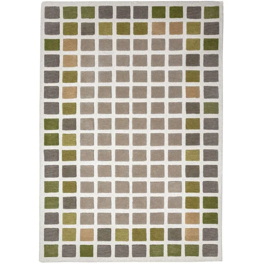 Teppich Renalia Grün Wolle B 200 T 290 cm - Material: 100% WOLLE