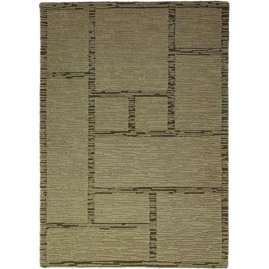 Teppich Holland Grün Wolle B 200 T 290 cm - Farbe: pistazie - Material: 100% WOLLE