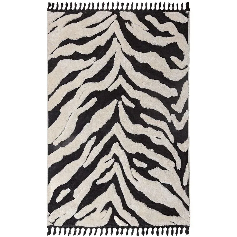 Teppich Elsinor Weiss Polyester B 200 T 300 cm - Farbe: Natur - Material: 100% Polyester