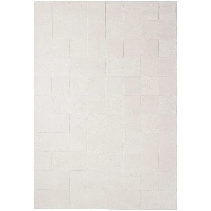 Teppich Calvella Beige Wolle B 120 T 170 cm - Farbe: Natur - Material: 100% WOLLE