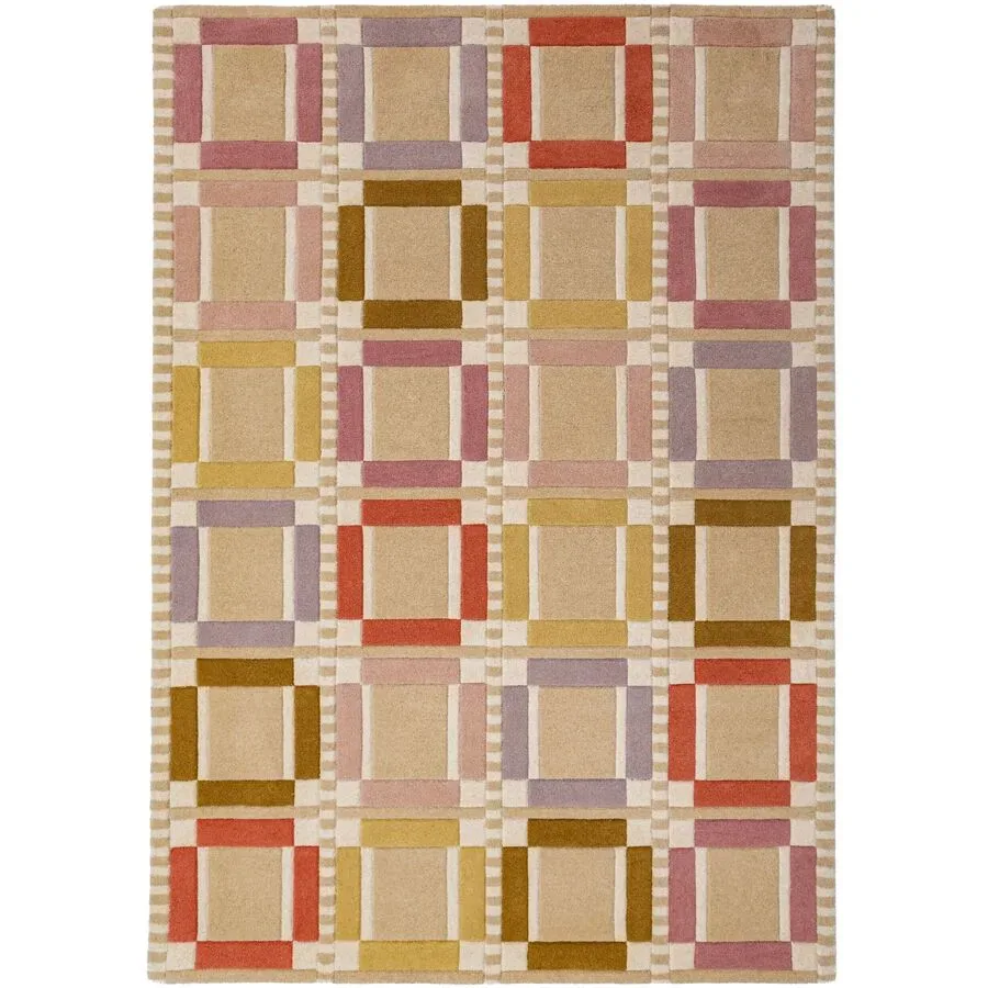 Teppich Quenara Mehrfarbig Wolle B 200 T 290 cm - Farbe: PASTELL - Material: 100% WOLLE - Teppich