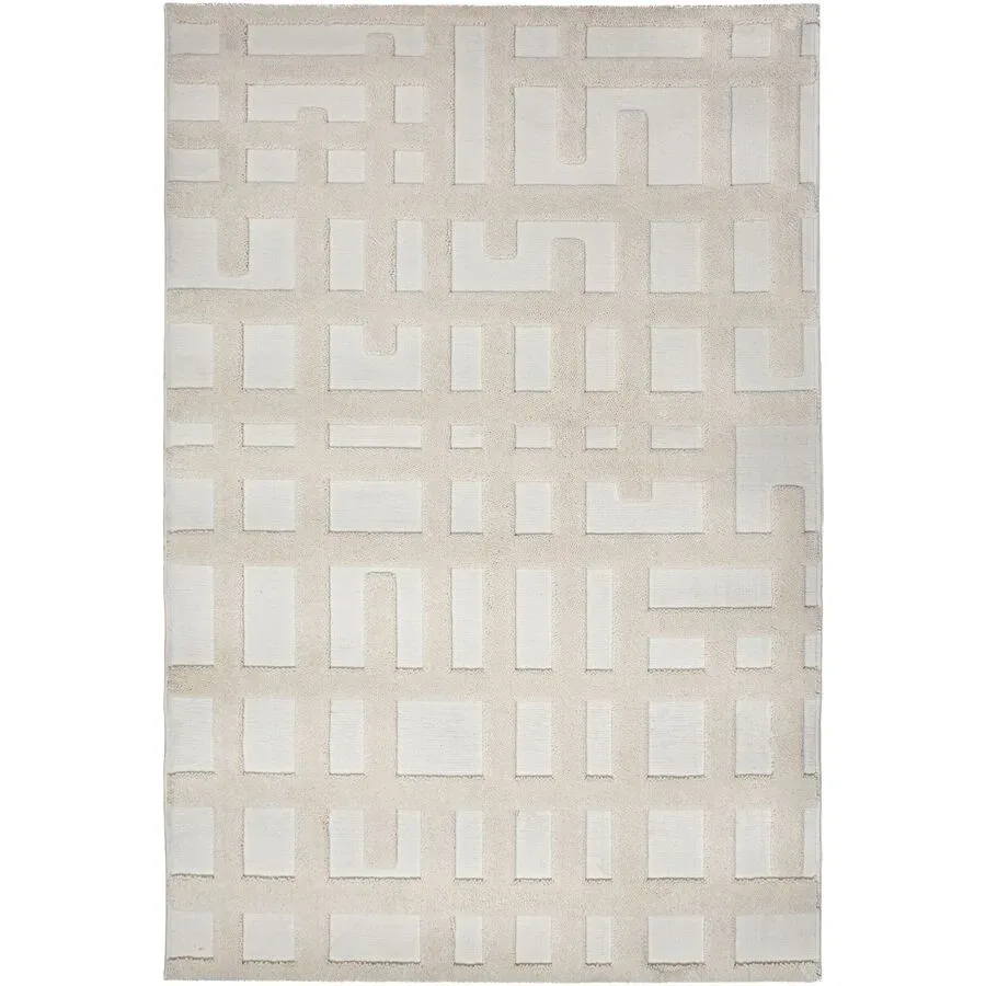 Teppich Elko Beige Polyester B 133 T 190 cm - Farbe: creme - Material: 100% POLYESTER - Teppich
