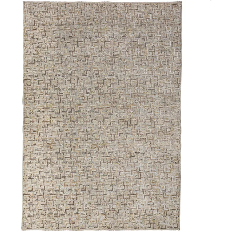 Teppich Kalina Beige Polyester B 120 T 160 cm - Farbe: natur - Material: 100% POLYESTER - Teppich