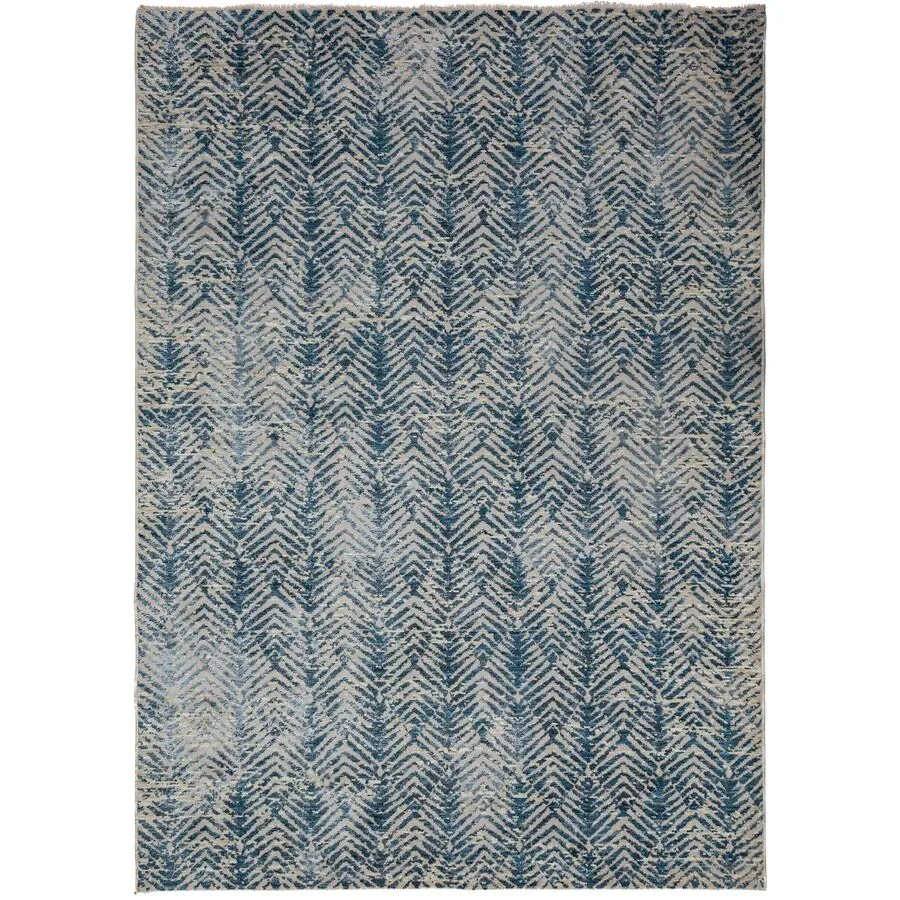 Teppich Laramie Blau Polyester B 120 T 160 cm - Material: 100% POLYESTER - Teppich