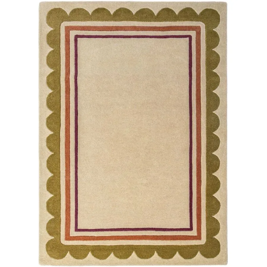 Teppich Lansing Beige Wolle B 160 T 230 cm - Farbe: Natur - Material: 100% WOLLE