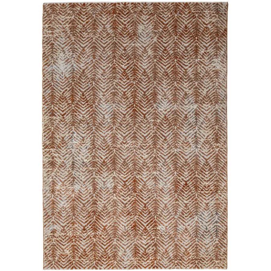 Teppich Laramie Orange Polyester B 160 T 230 cm - Farbe: TERRAKOTTA - Material: 100% POLYESTER - Teppich