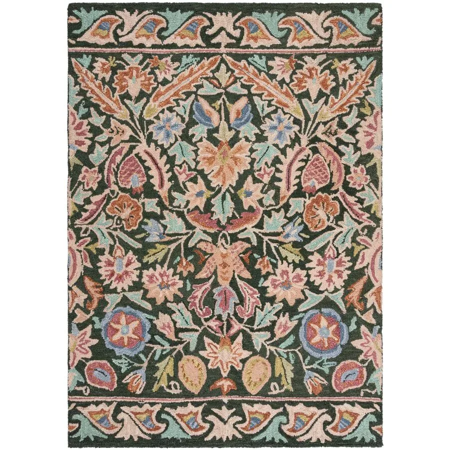 Teppich Alera Grün Wolle B 200 T 290 cm - Material: 100% WOLLE - Teppich