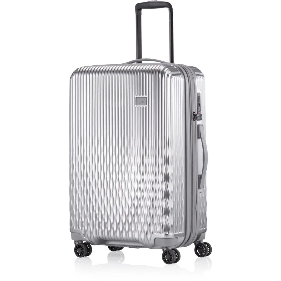 Pack Easy Koffer Flow Silber ABS/Karbon B 43 H 66 cm - Material: ABS/Polycarbonat