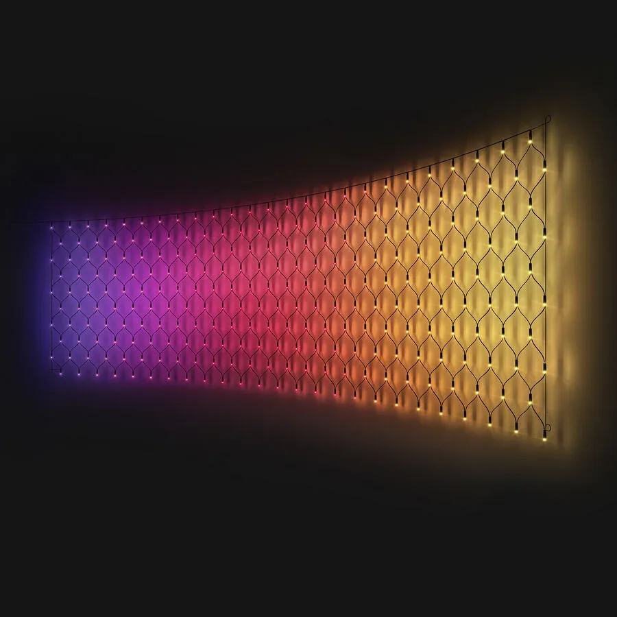 Philips Hue Festavia Lichterkette outdoor 1m x 3.5m, 250 LED - Farbe: schwarz - LED - Material: PVC- LED Energiesparlampe