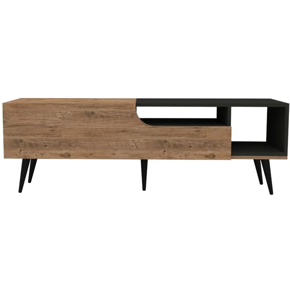 TV-Möbel Georis Kiefer/Anthrazit Holzwerkstoff B 150 cm