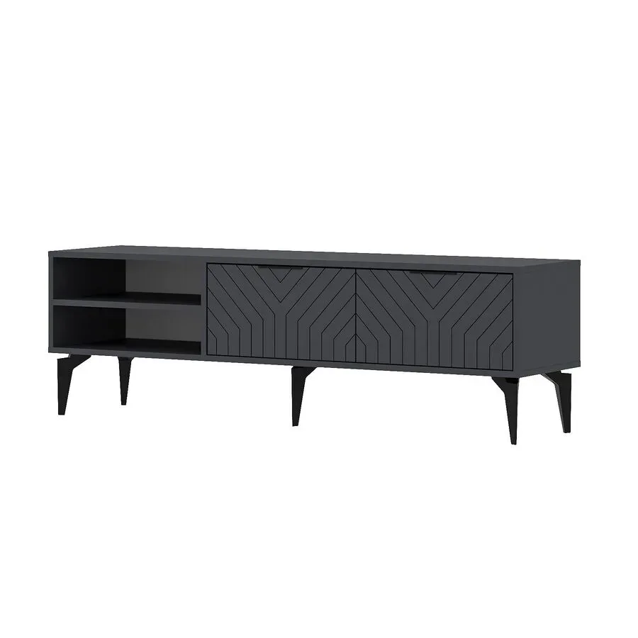 TV-Möbel Georis Anthrazit Holzwerkstoff B 160 cm