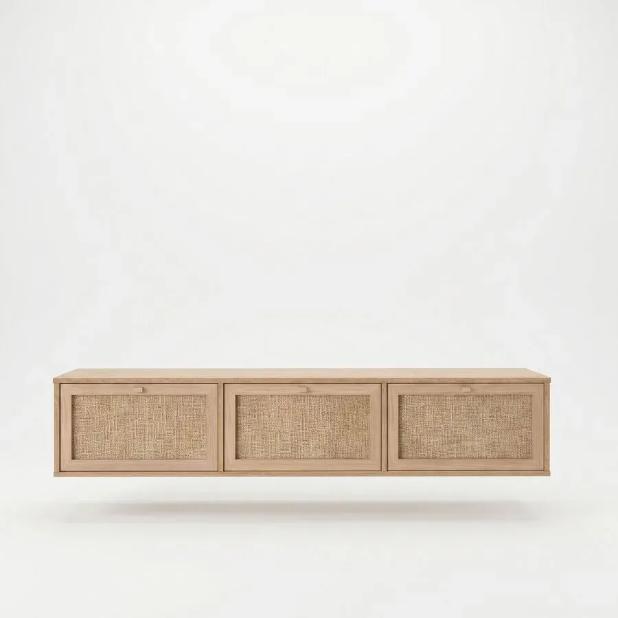 TV-Möbel Georis Eiche Holzwerkwerkstoff B 180 cm
