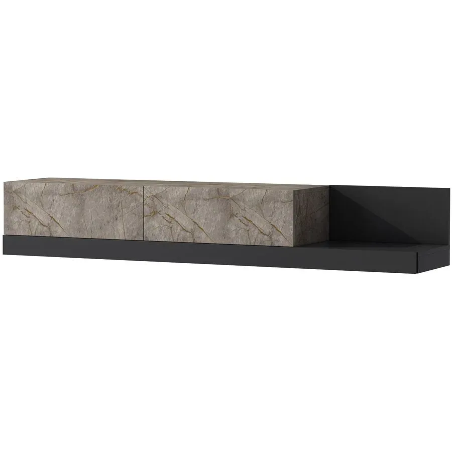TV-Möbel Georis Gordion Marmor/Anthrazit Holzwerkstoff B 180 cm